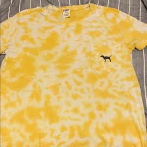 Cute yellow campus tee